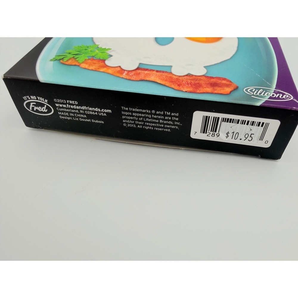 Fred & Friends Funny Side Up Owl Silicone Egg Mold Purple Breakfast Shaper